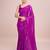 Embellished rani pink color  bollywood georgette saree with unstiched blouse
