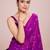 Embellished rani pink color  bollywood georgette saree with unstiched blouse