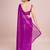 Embellished rani pink color  bollywood georgette saree with unstiched blouse