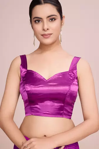 Embellished rani pink color  bollywood georgette saree with unstiched blouse
