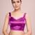 Embellished rani pink color  bollywood georgette saree with unstiched blouse