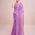 Embellished onion color  bollywood georgette saree with unstiched blouse