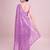 Embellished onion color  bollywood georgette saree with unstiched blouse