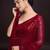 Embellished maroon color  bollywood georgette saree with unstiched blouse