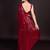 Embellished maroon color  bollywood georgette saree with unstiched blouse