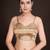 Embellished chiku color  bollywood georgette saree with unstiched blouse