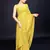 Embellished yellow color  bollywood georgette saree with unstiched blouse