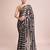 Embellished black color  bollywood georgette saree with unstiched blouse