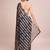Embellished black color  bollywood georgette saree with unstiched blouse