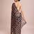 Embellished coffee color  bollywood georgette saree with unstiched blouse