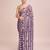 Embellished onion color  bollywood georgette saree with unstiched blouse