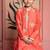 Orange embroidered chanderi kurta pyjama