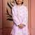 Pink embroidered silk kurta pyjama