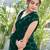 Embellished green color  bollywood georgette saree with unstiched blouse