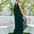 Embellished green color  bollywood georgette saree with unstiched blouse