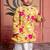 Yellow printed chanderi kurta pyjama