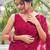 Embellished rose pink color  bollywood georgette saree with unstiched blouse