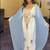 Grey-White Inner Jacket Morrocan Kaftan Silver Detailed work for women