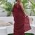 Embellished maroon color  bollywood georgette saree with unstiched blouse