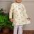 Yellow embroidered chanderi kurta pyjama