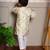 Yellow embroidered chanderi kurta pyjama