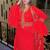 RED Inner Jacket Morrocan Kaftan Silver Detailed work for women