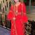 RED Inner Jacket Morrocan Kaftan Silver Detailed work for women