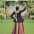 Multi rayon Silk Gamathi Work Navratri lehenga Choli