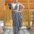 Grey Color Soft Silk Blend Floral Thread Work Saree