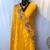 Orange Color Tussar Silk Floral Thread Embroidered Saree