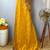 Orange Color Tussar Silk Floral Thread Embroidered Saree