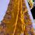 Orange Color Tussar Silk Floral Thread Embroidered Saree