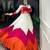 Multicolor Panelled Rayon Lehenga Choli with Stylish Blouse