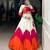 Multicolor Panelled Rayon Lehenga Choli with Stylish Blouse