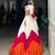 Multicolor Panelled Rayon Lehenga Choli with Stylish Blouse