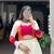 Multicolor Panelled Rayon Lehenga Choli with Stylish Blouse