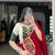 Bottle Green Chiffon Navratri Lehenga Choli with Sequins & Thread Embroidery