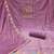 Lavender cotton silk embroidered unstitched dress material