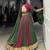 Wine & Green Rayon Lehenga Choli with Gota Patti Lace and Mirror Work