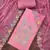 Pink cotton silk embroidered unstitched dress material