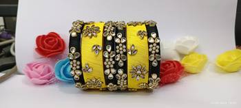 Handmade silk thread bangle partywear and fashionable  for girls and women 1