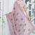 Light Pink Color Pure Shiny Chiffon Embroidered Saree 