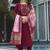 Maroon Designer Straight Kurti Pant Dupatta Set With Embroidery And Hand Work 