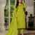 Parrot green Designer Straight Kurti Pant Dupatta Set With Embroidery And Hand Work
