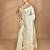 off white zari silk blend saree with blouse piece