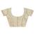 off white zari silk blend saree with blouse piece