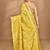yellow banarasi silk blend chanderi saree with blouse piece