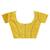yellow banarasi silk blend chanderi saree with blouse piece