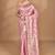 pink banarasi silk blend chanderi saree with blouse piece