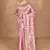pink banarasi silk blend chanderi saree with blouse piece